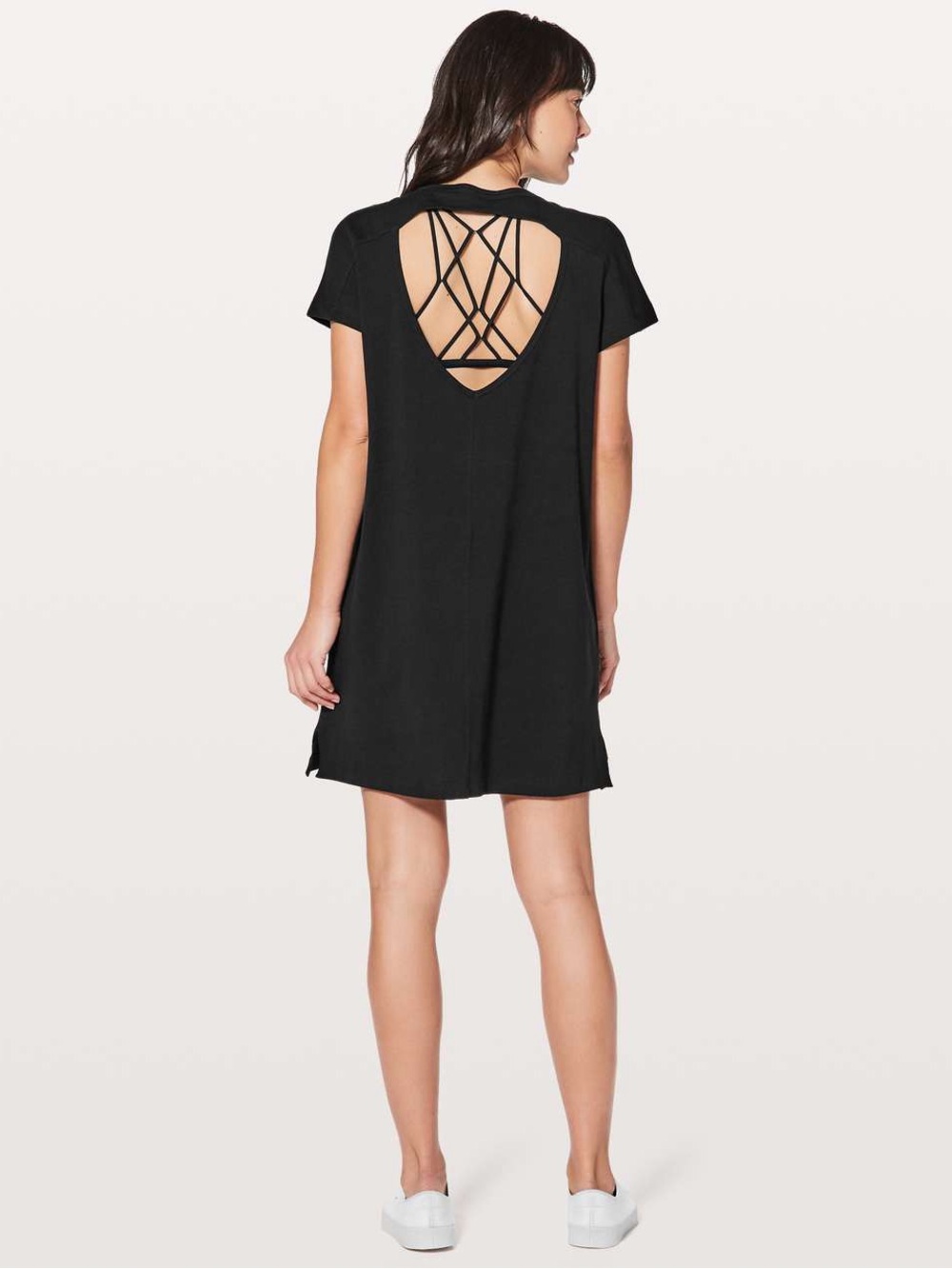 Lululemon Day Tripper Dress cut out back. Pima cotton